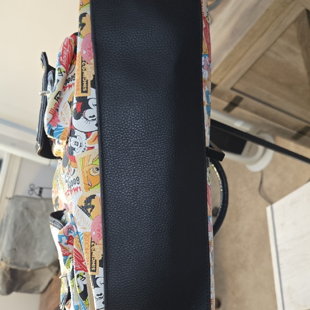 Disney Multicolor Cartoon Patchwork Satchel With … - image 5